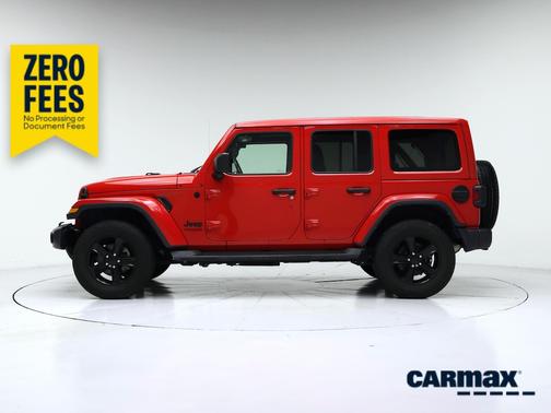Red 2022 Jeep Wrangler Unlimited Sahara Altitude