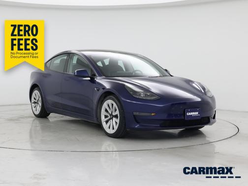 Blue 2022 Tesla Model 3