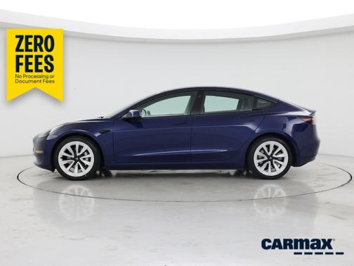 Blue 2022 Tesla Model 3