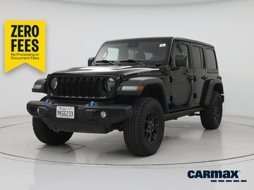 Black 2024 Jeep Wrangler 4xe Willy's