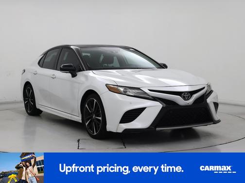 White 2019 Toyota Camry XSE