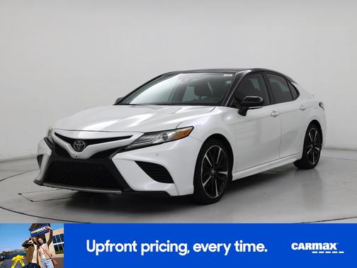 White 2019 Toyota Camry XSE