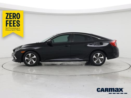 Black 2019 Honda Civic LX