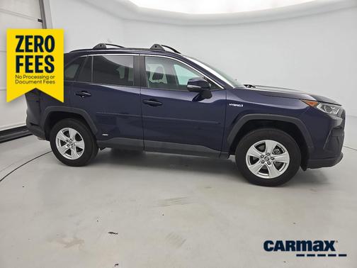 Blue 2019 Toyota RAV4 Hybrid XLE