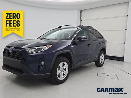 Blue 2019 Toyota RAV4 Hybrid XLE