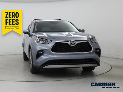 Blue 2021 Toyota Highlander Platinum