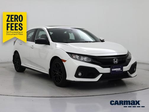 White 2018 Honda Civic EX