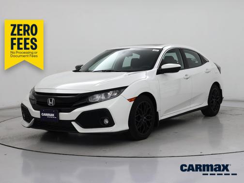 White 2018 Honda Civic EX