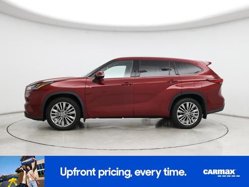 Red 2022 Toyota Highlander Platinum