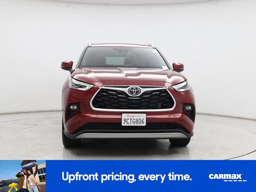 Red 2022 Toyota Highlander Platinum