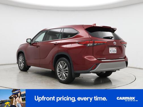 Red 2022 Toyota Highlander Platinum