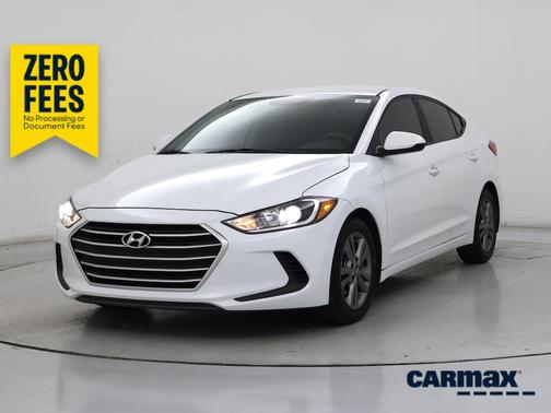 White 2018 Hyundai ELANTRA SEL