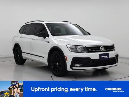 White 2021 Volkswagen Tiguan SE R-Line Black