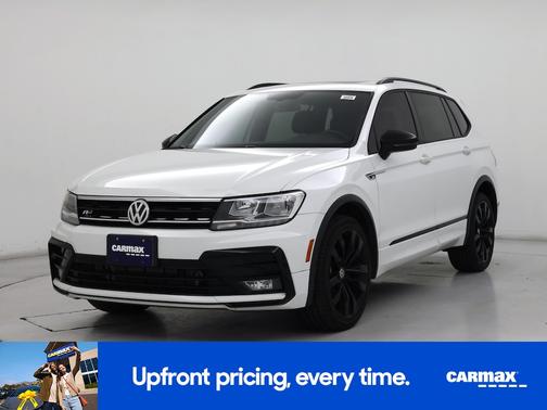 White 2021 Volkswagen Tiguan SE R-Line Black