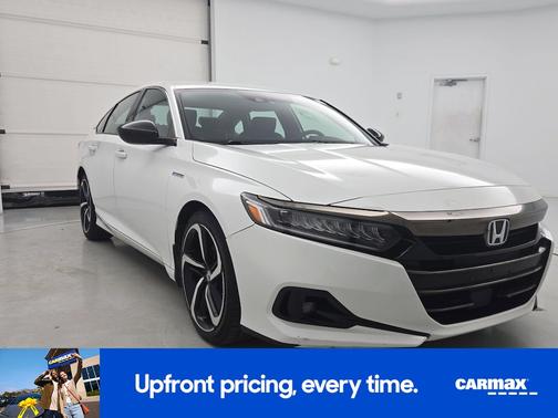 White 2022 Honda Accord Hybrid Sport
