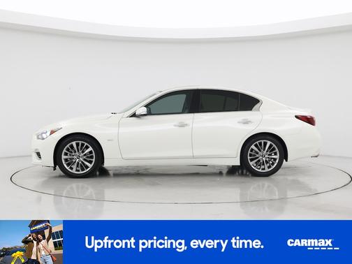 White 2019 INFINITI Q50 Luxe