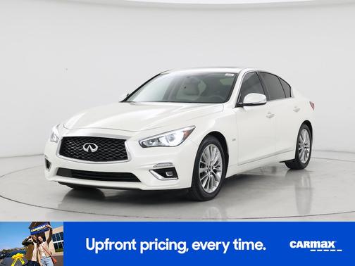 White 2019 INFINITI Q50 Luxe