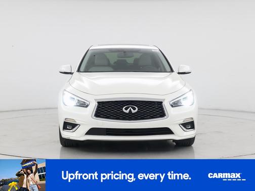 White 2019 INFINITI Q50 Luxe