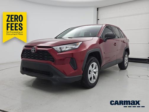 Red 2022 Toyota RAV4 LE