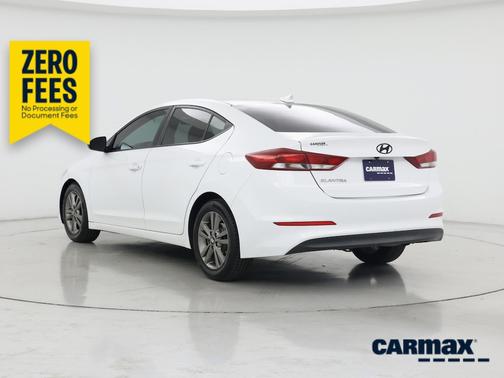White 2018 Hyundai ELANTRA SEL