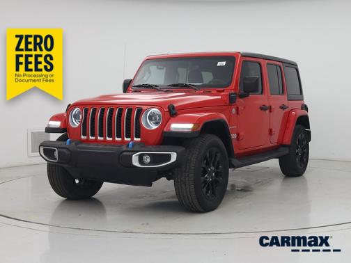 Red 2023 Jeep Wrangler 4xe Unlimited Sahara
