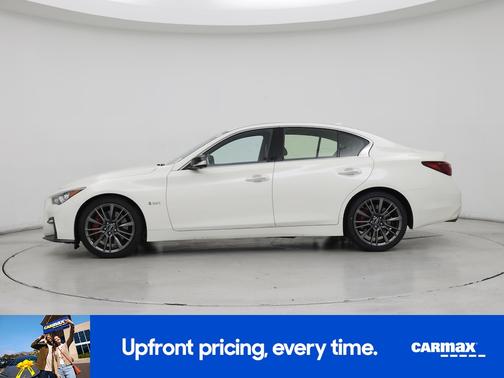 White 2019 INFINITI Q50 Red Sport 400