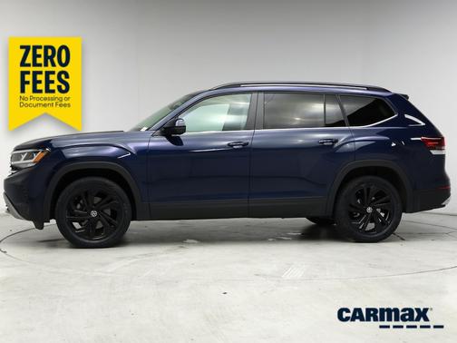 Blue 2021 Volkswagen Atlas SE w/Tech