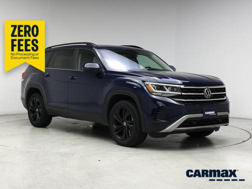 Blue 2021 Volkswagen Atlas SE w/Tech