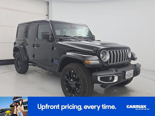 Black 2025 Jeep Wrangler 4xe Sahara
