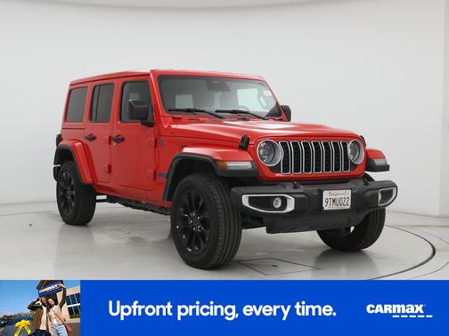 Red 2025 Jeep Wrangler 4xe Sahara
