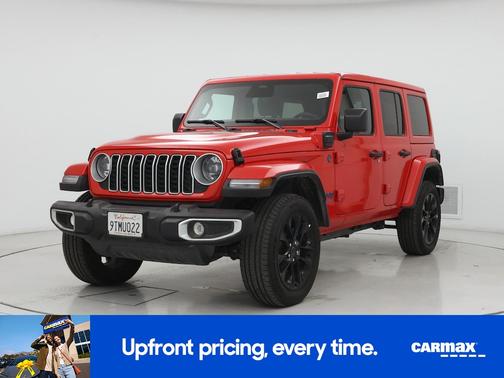 Red 2025 Jeep Wrangler 4xe Sahara