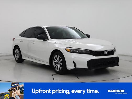 White 2025 Honda Civic LX