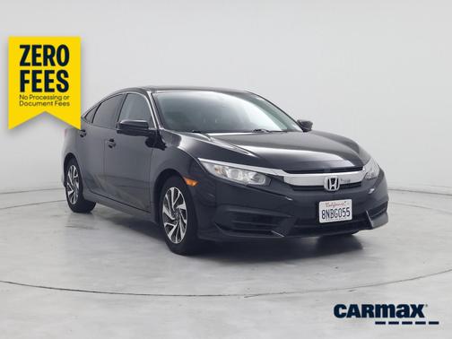Black 2016 Honda Civic EX