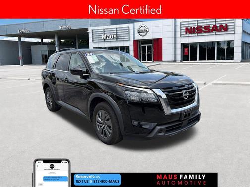 Super Black 2024 Nissan Pathfinder SV 4WD
