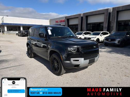 Santorini Black Metallic 2025 Land Rover Defender 110 P300