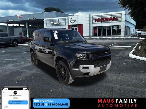 Santorini Black Metallic 2025 Land Rover Defender 110 P300