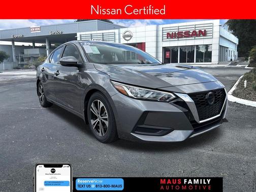 Gun Metallic 2020 Nissan Sentra SV