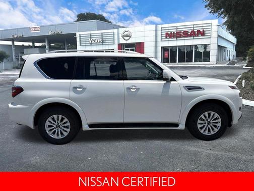 Aspen White Tricoat 2024 Nissan Armada SV 2WD