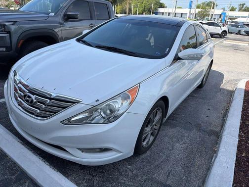 Shimmering White Mica 2013 Hyundai SONATA Limited