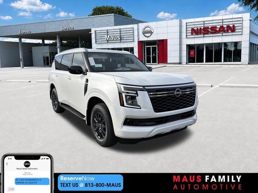Aspen White Tricoat 2026 Nissan Armada SV