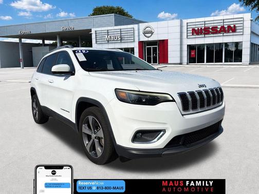Bright White Clearcoat 2019 Jeep Cherokee Limited