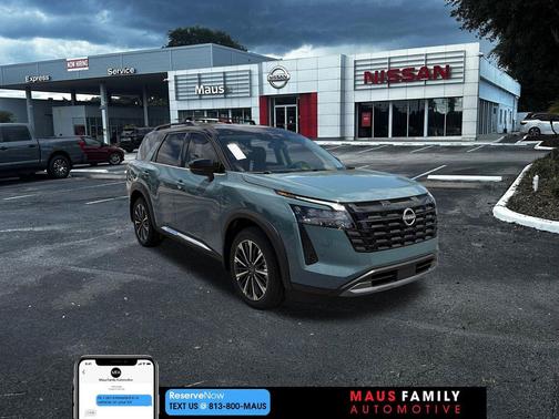 Baltic Teal/Super Black 2026 Nissan Pathfinder Platinum