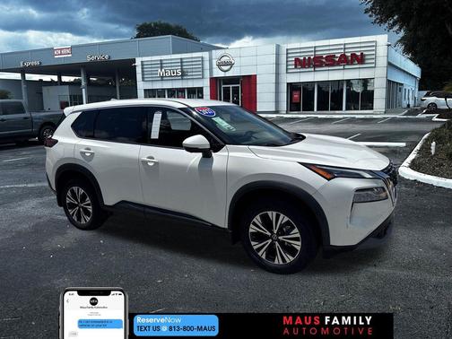Pearl White Tricoat 2021 Nissan Rogue SV