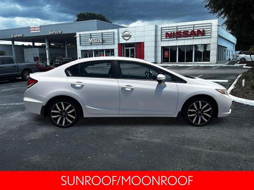 White Orchid Pearl 2015 Honda Civic EX-L