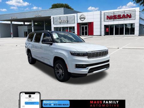 Bright White Clearcoat 2024 Jeep Grand Wagoneer L 4x4