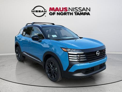 Arctic Ice Blue/Black 2026 Nissan Kicks SR