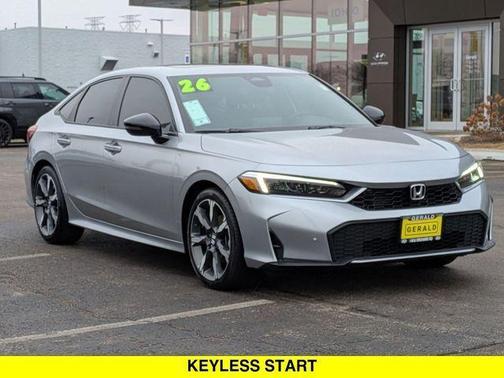 Solar Silver Metallic 2026 Honda Civic Hybrid Sport Touring