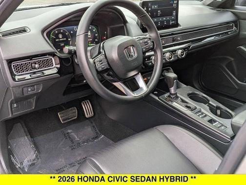 Solar Silver Metallic 2026 Honda Civic Hybrid Sport Touring