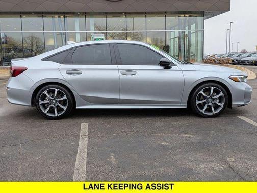 Solar Silver Metallic 2026 Honda Civic Hybrid Sport Touring