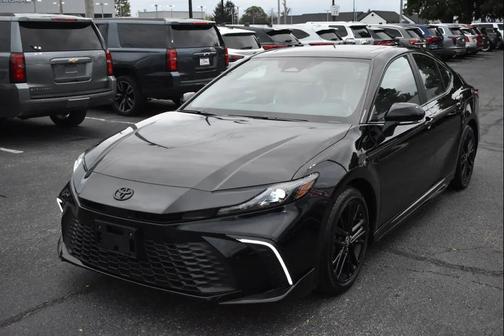 Midnight Black Metallic 2025 Toyota Camry XLE